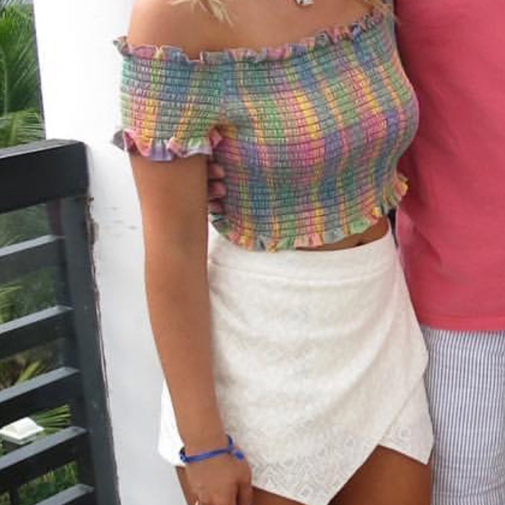Off the Shoulder Crop Top